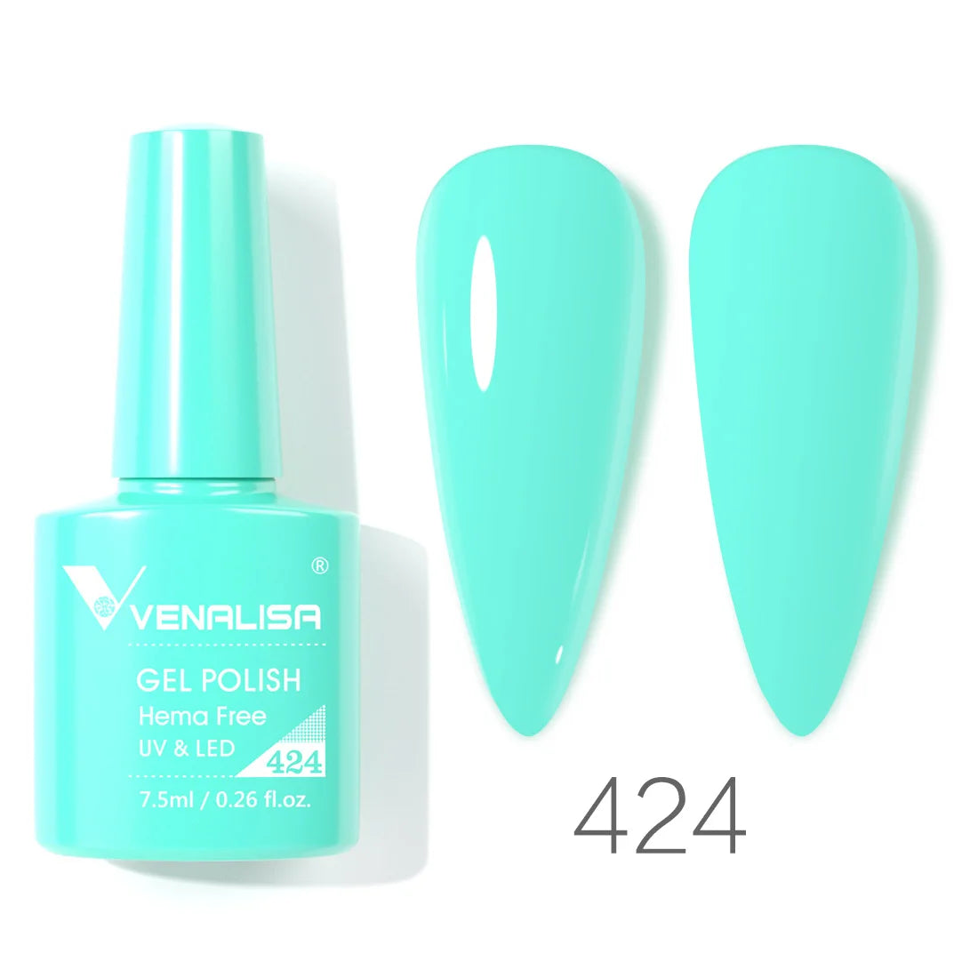 Vernis à ongles gel Venalisa 7,5 ml SANS HEMA, semi-permanent, UV/LED, couvrance totale, texture ultra-douce, manucure sublime