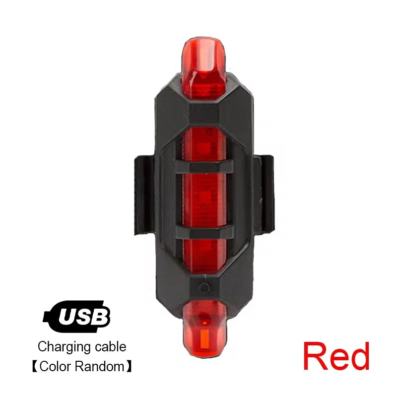 MTB Bike Front Lights USB LED Rechargeable Waterproof Mountain Bike Headlight Bicycle Safety Warning Light Cycling Accessories