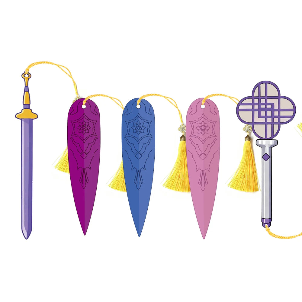 Marque-pages acryliques Kpop Demon Hunters - Accessoire de livre - Fournitures de lecture - Cadeau pour enseignants - Accessoires Kpop Demon Hunter - Papeterie mignonne