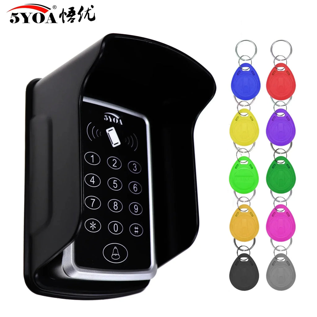 Système de contrôle d'accès par clavier RFID 5YOA B03, lecteur de cartes EM 125 kHz, ouvre-porte, clavier de commande pour la sécurité