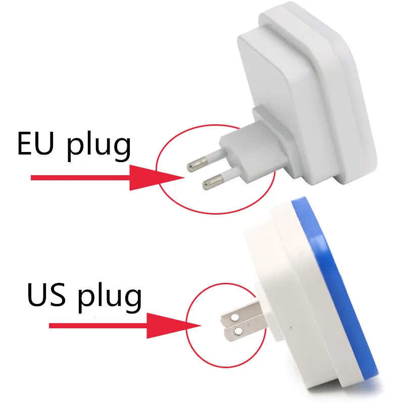 Capteur sans fil LED veilleuse ue prise américaine Mini veilleuses carrées pour bébé enfants salon chambre couloir lampe d'éclairage