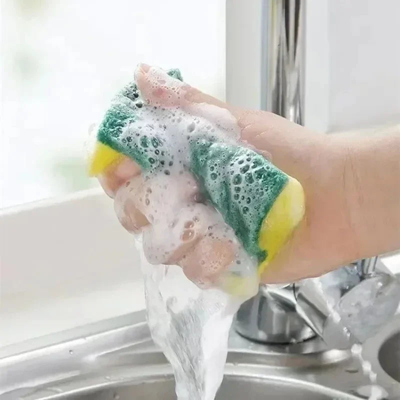 Éponge magique double face très absorbante, pot de nettoyage, éponge antirouille, brosse de nettoyage, outil de nettoyage de cuisine