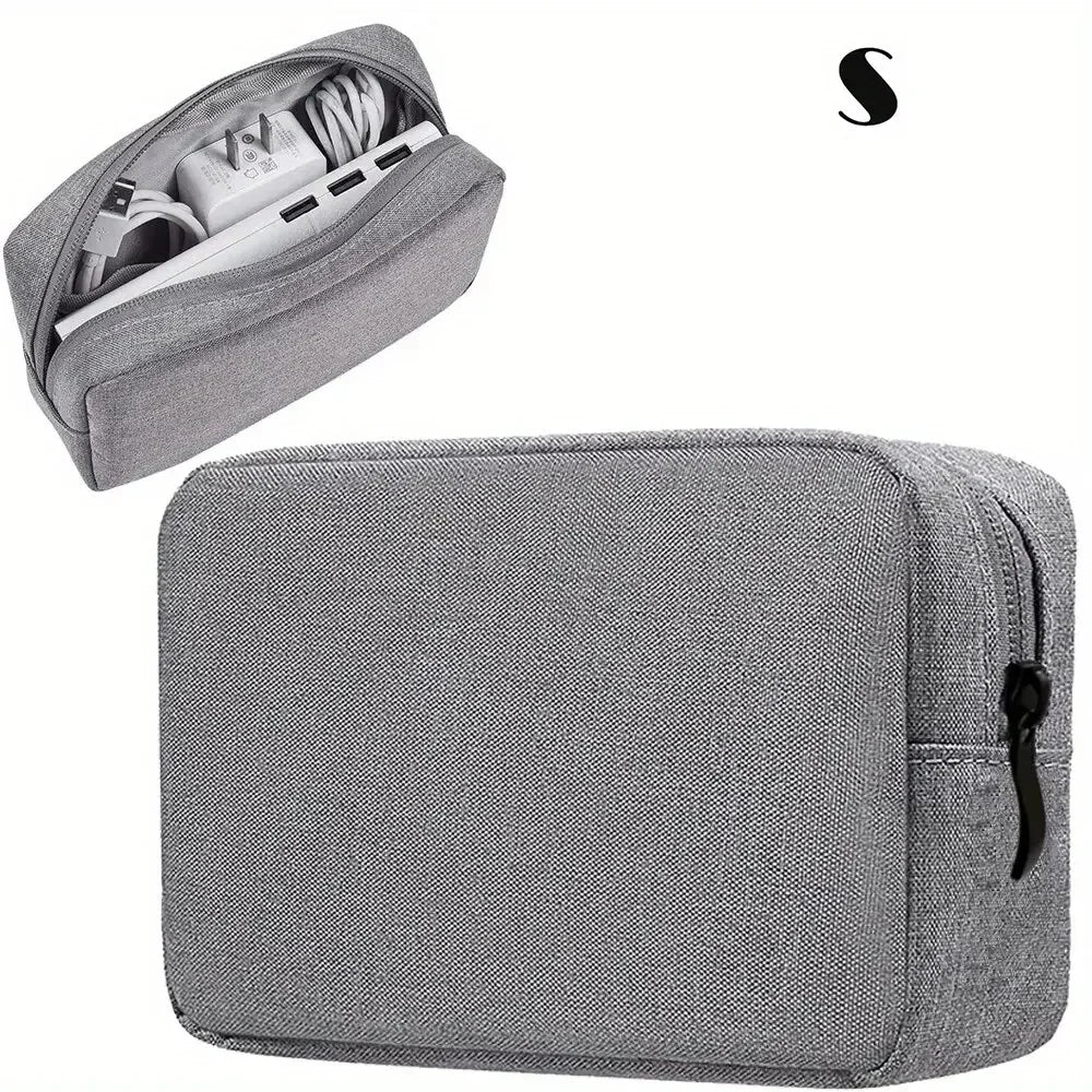Sacoche de rangement pour câbles et cordons, sac de voyage pour petits appareils électroniques, sac de rangement pour cartes SD et batteries externes