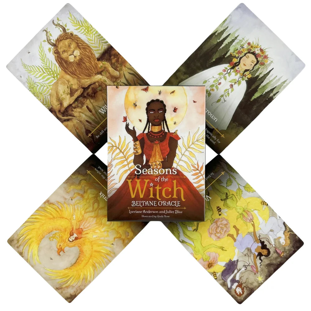 Cartes Oracle des Saisons de la Sorcière Imbolc - Un jeu de 44 cartes divinatoires en anglais - Édition Divination - Jeux de société - Tarot pour les fêtes