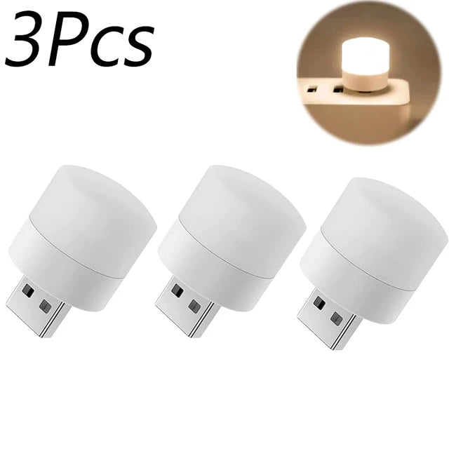 1/10Pcs Mini USB Veilleuse Blanc Chaud Protection Des Yeux Livre Lampe de Lecture Prise USB Ordinateur Mobile Alimentation LED Lampe De Nuit
