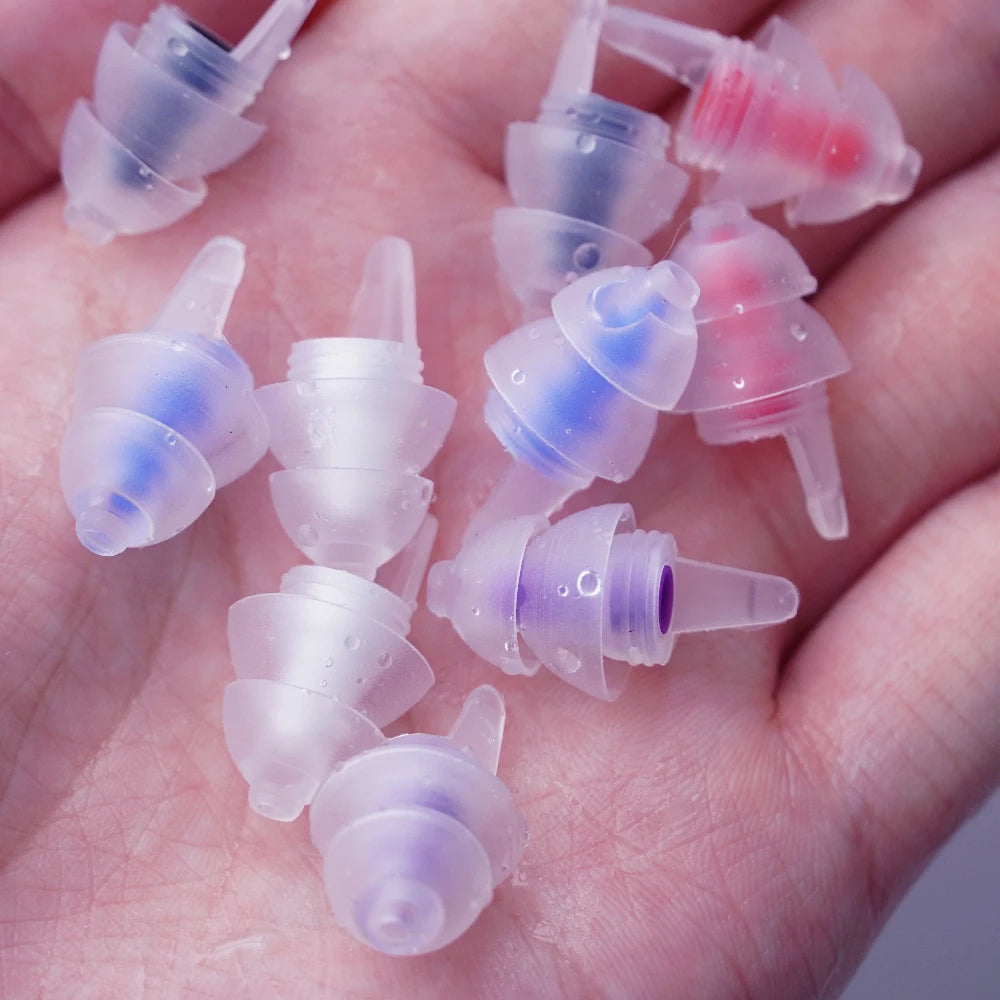 HUAK 2 ensembles de bouchons d'oreilles pour moto – Silicone haute fidélité réutilisables, étanche IPX8 pour la natation et les voyages