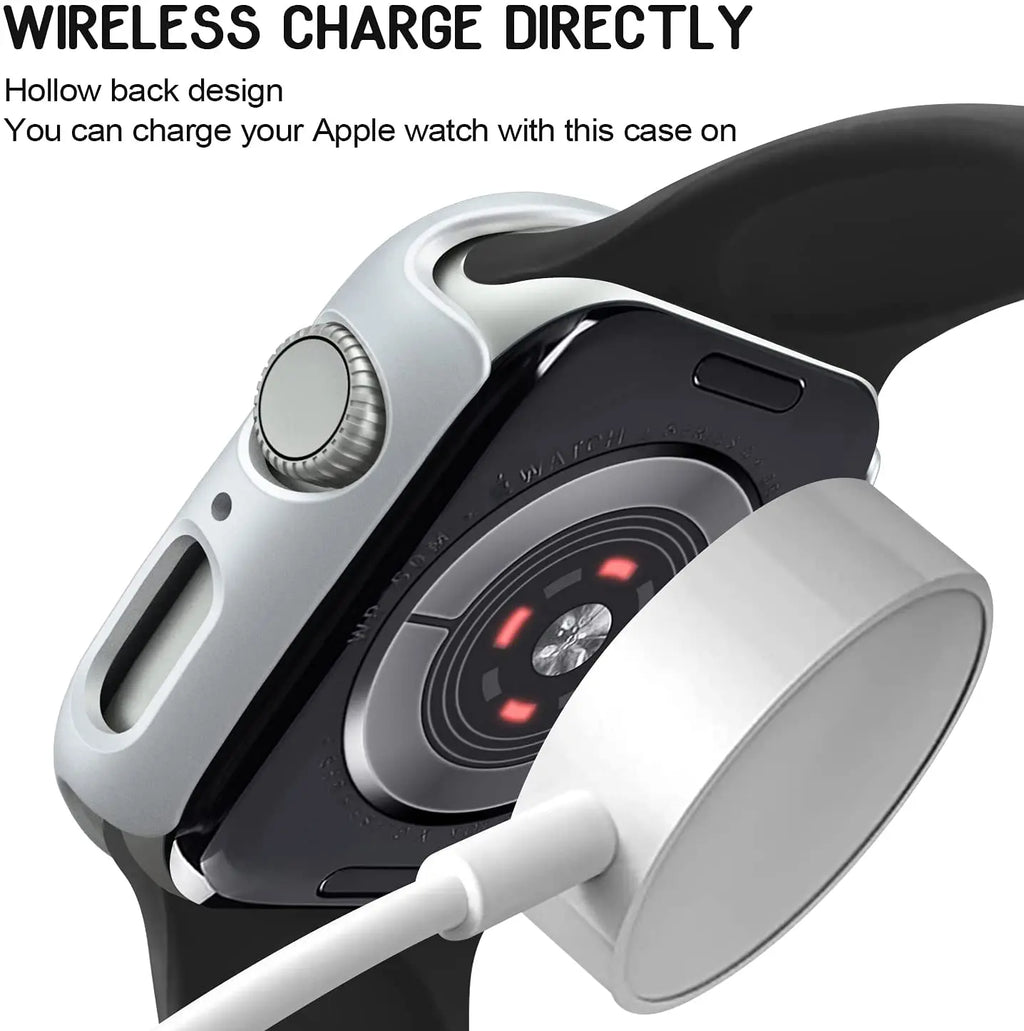Couvercle pour boîtier de montre Apple Watch, 45mm 41mm 44mm 40mm 42mm 38mm 46 49mm, accessoires de protection PC, pare-chocs iWatch série 8 7 SE 6 5 4 3 9