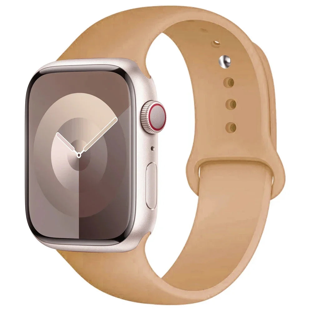 Bracelet en Silicone pour bracelet de montre Apple 44mm 45mm 40mm 41mm 42-38mm 45mm bracelet de sport série iwatch 8 7 6 5 4 3 SE 9 Ultra 2 49mm