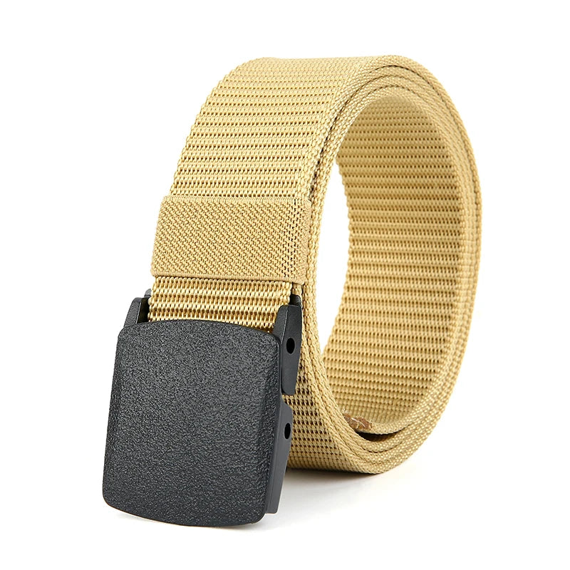 Ceinture pour hommes en plein air décontracté toile ceinture métal gratuit formation Nylon ceinture tactique avec pantalon jean ceinture sport ceintures pour hommes femmes