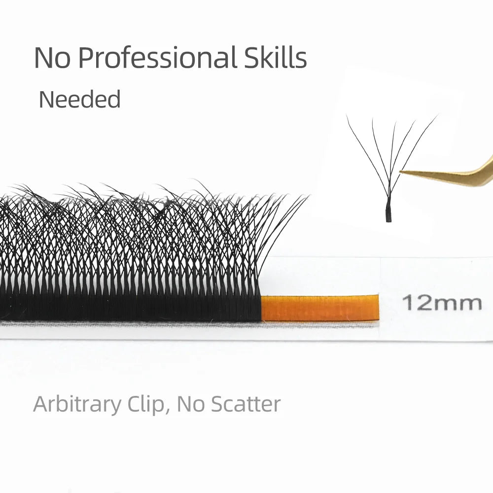 Extensions de cils NAGARAKU 5D en forme de W, gros paquet, volume méga, cils préfabriqués, cils ultra doux et denses