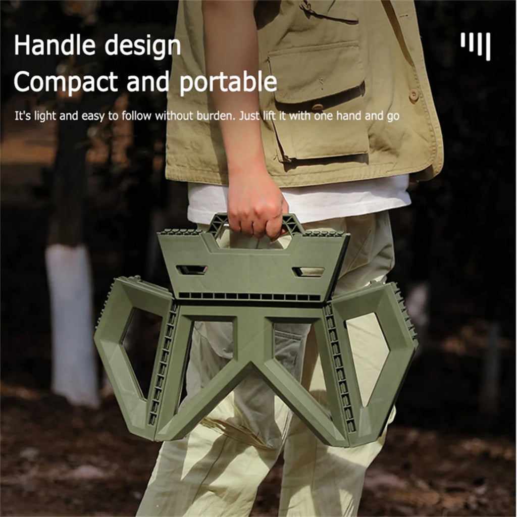 Petit tabouret d'extérieur pliant Portable, petite chaise Durable à haute charge, tabouret de pêche, tabouret de plage, tabouret de Camping
