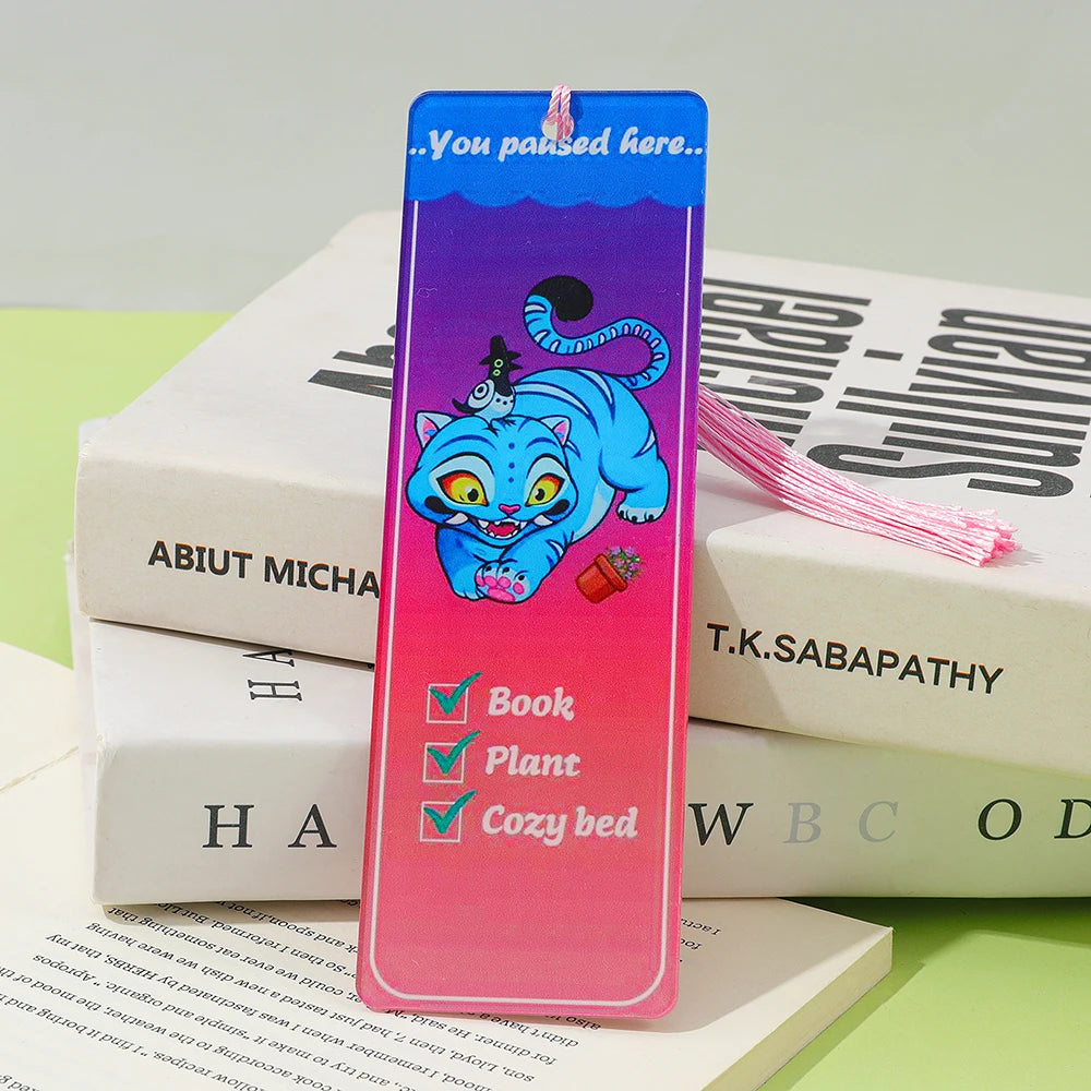 Marque-pages acryliques Kpop Demon Hunters - Accessoire de livre - Fournitures de lecture - Cadeau pour enseignants - Accessoires Kpop Demon Hunter - Papeterie mignonne