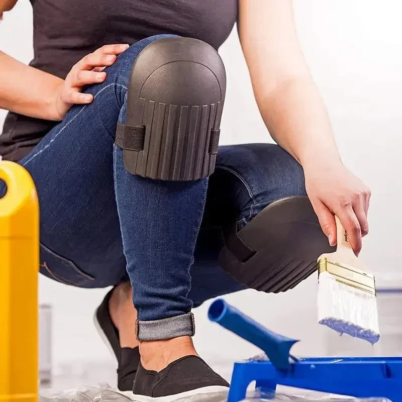Coussinet de Protection des genoux pour travailleurs de la boue de carrelage, épaississement des artefacts de brique, humidité, outils de travail manuels, pâte de genou pour sol de jardin, 1 paire
