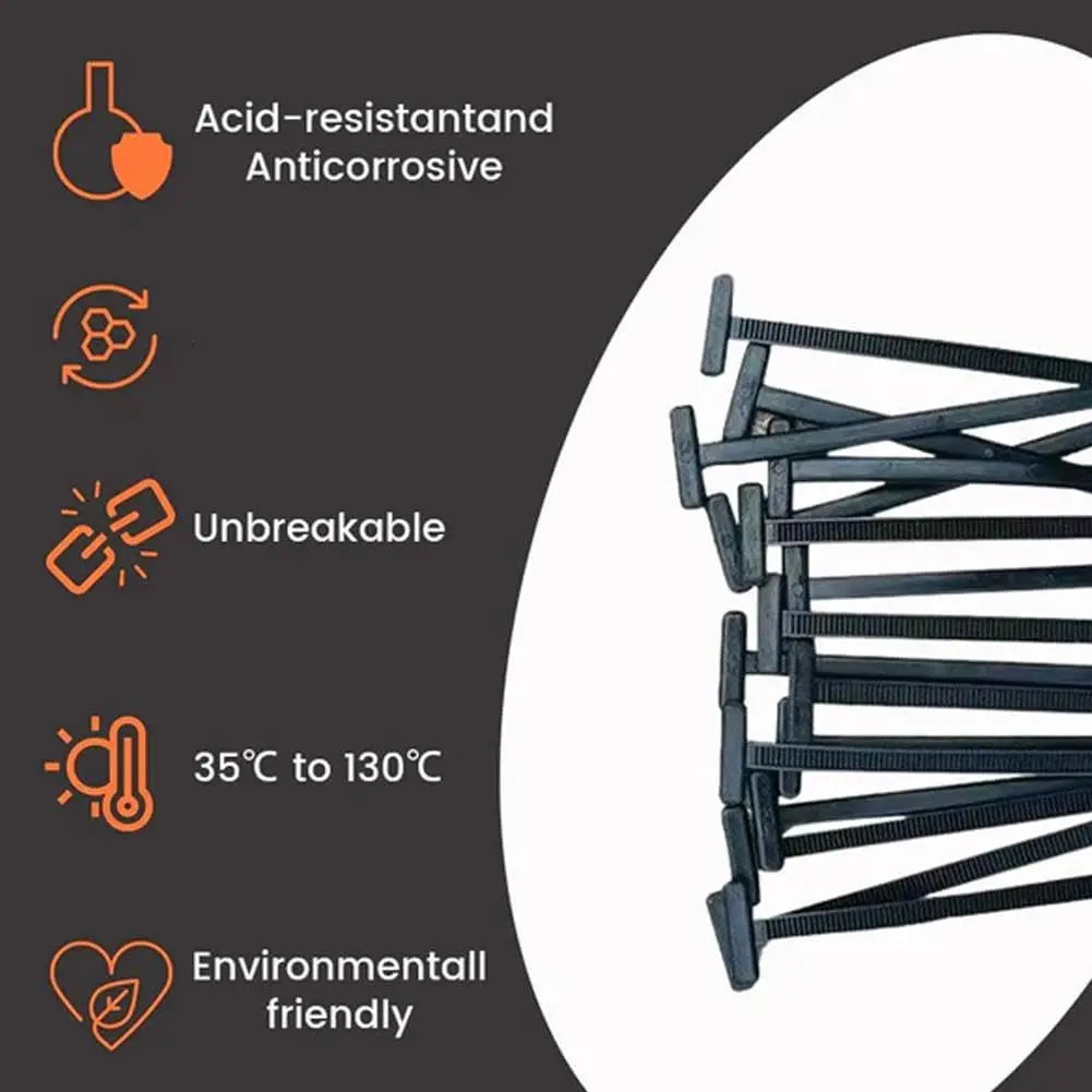 Boucle d'attache de câble universelle en Nylon, support d'attaches à fermeture éclair robuste avec conception de broches et de boutons, attaches de câble en plastique, attaches d'outils pour carrosserie de voiture