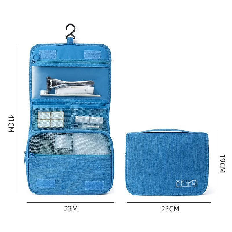 Sac de rangement de fournitures de lavage de grande capacité, sac à main de rangement de voyage multifonction, sac de maquillage Portable, sacs suspendus imperméables