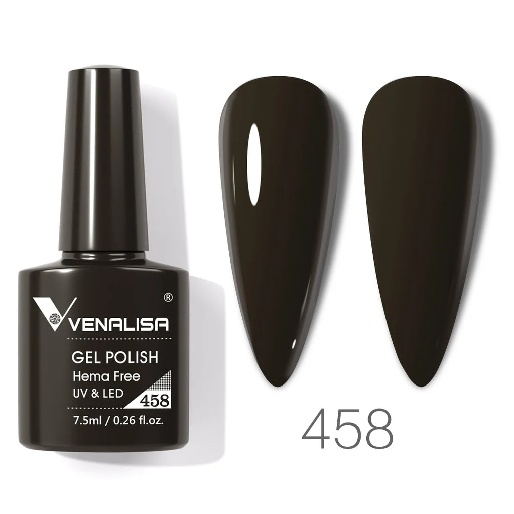 Vernis à ongles gel Venalisa 7,5 ml SANS HEMA, semi-permanent, UV/LED, couvrance totale, texture ultra-douce, manucure sublime