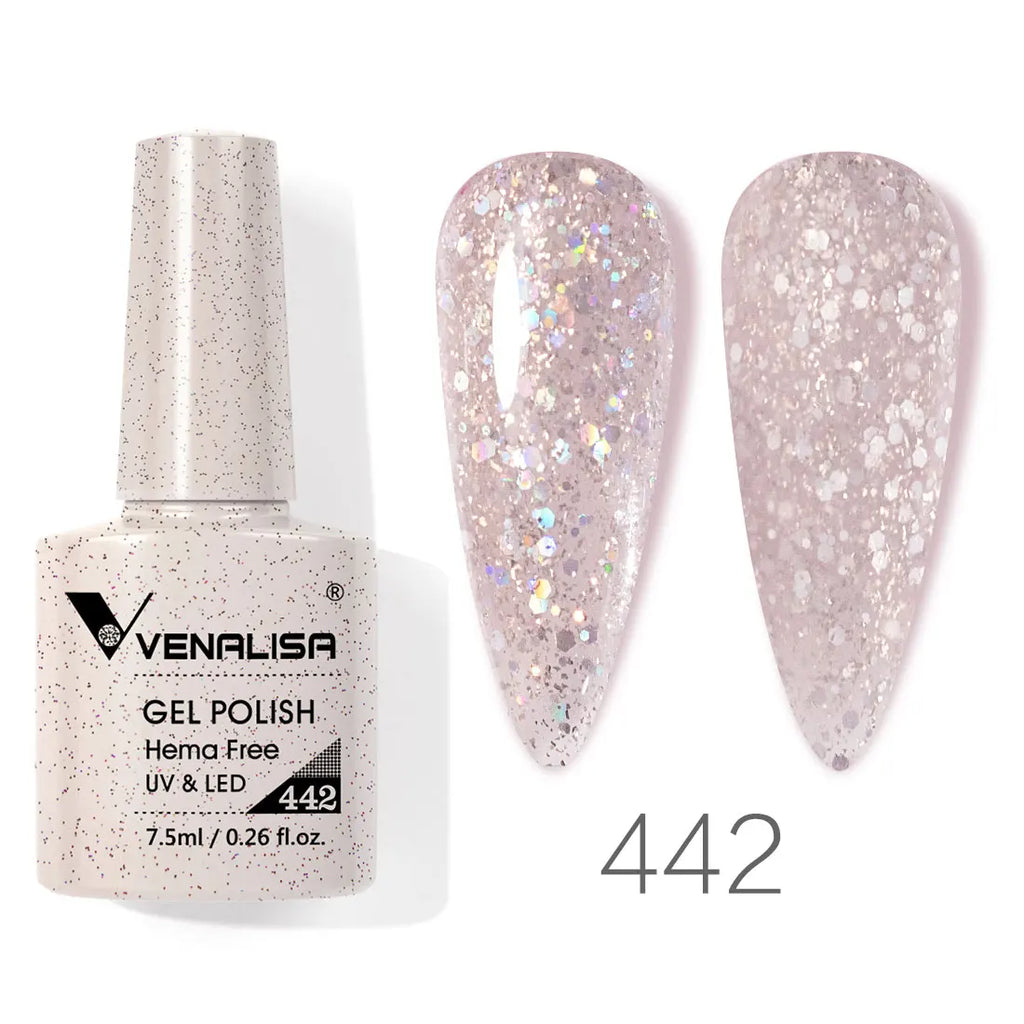 Vernis à ongles gel Venalisa 7,5 ml SANS HEMA, semi-permanent, UV/LED, couvrance totale, texture ultra-douce, manucure sublime
