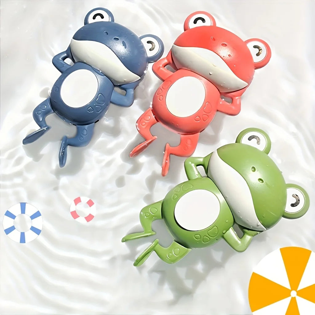 Jouet de bain grenouille-plastique Non toxique, adapté aux jeux d'eau, partenaire idéal de jeu de douche et de piscine, cadeau pour les vacances d'été