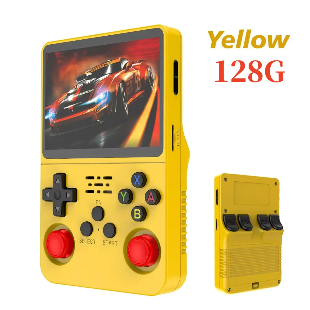 Console de jeu vidéo portable rétro R36S, système Linux, écran IPS de 3,5 pouces, lecteur portable, jeux de 64 Go, plusieurs couleurs sont disponibles