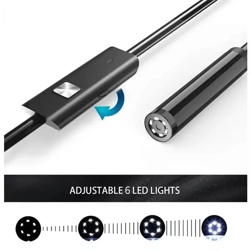 Caméra endoscopique USB Android type-c, câble rigide de 7.0mm, PC, téléphone Android, tuyau d'endoscope, Mini caméra d'inspection