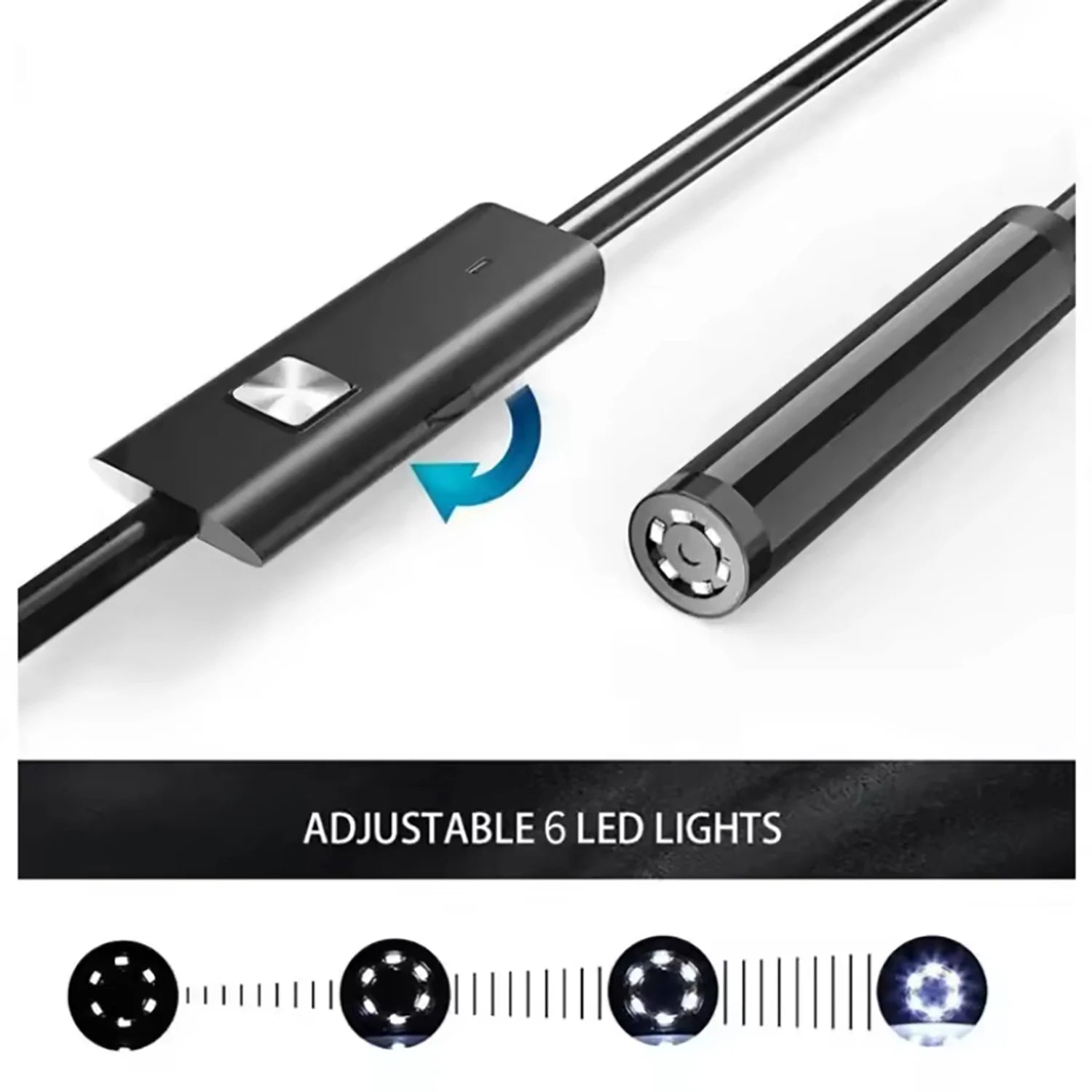 Caméra endoscopique USB Android type-c, câble rigide de 7.0mm, PC, téléphone Android, tuyau d'endoscope, Mini caméra d'inspection