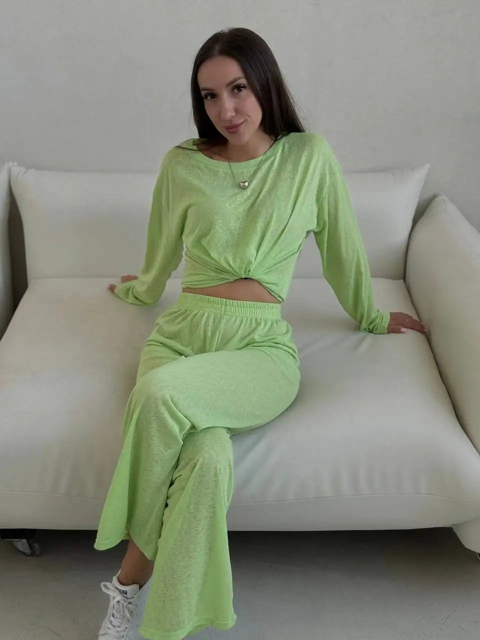 Hirsionsan 2025 basique doux t-shirts femmes été automne manches longues bas ample t-shirts dames décontracté tricoté doux femme hauts