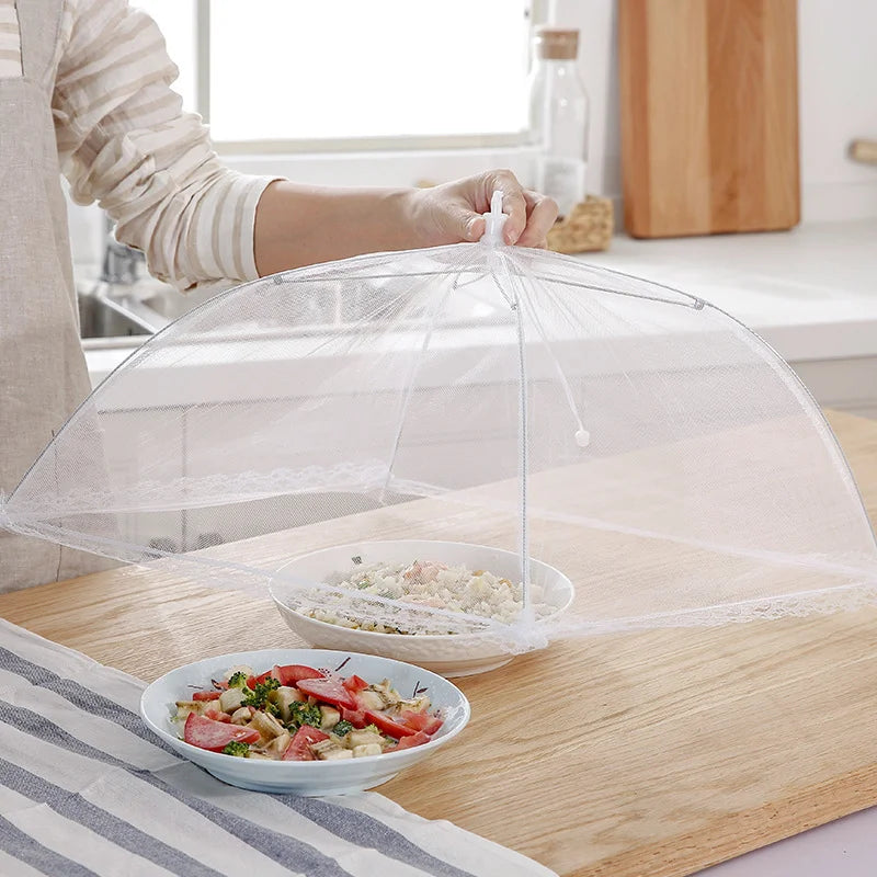 Couverture alimentaire en maille pliable et lavable, couverture anti-mouches pour Tables, protection contre les insectes, couvre-plats, accessoires de rangement de cuisine à domicile