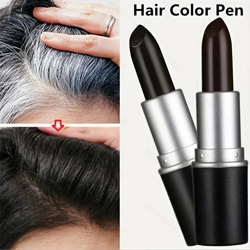 Stylo colorant temporaire à action rapide pour cheveux gris - Nouvelle coloration pour des retouches rapides