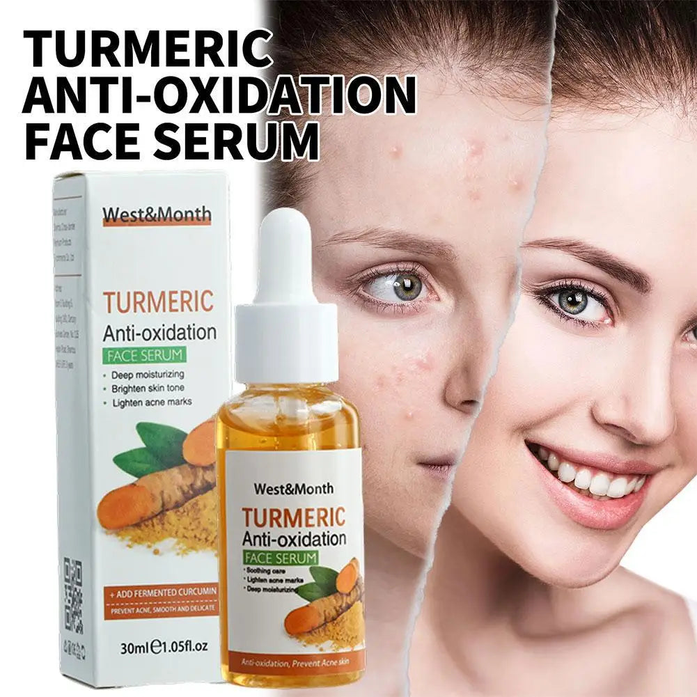 Sérum éclaircissant visage au curcuma, Sérum antioxydant au curcuma, Sérum correcteur de taches brunes au curcuma, Savon éclaircissant visage à l'huile de curcuma