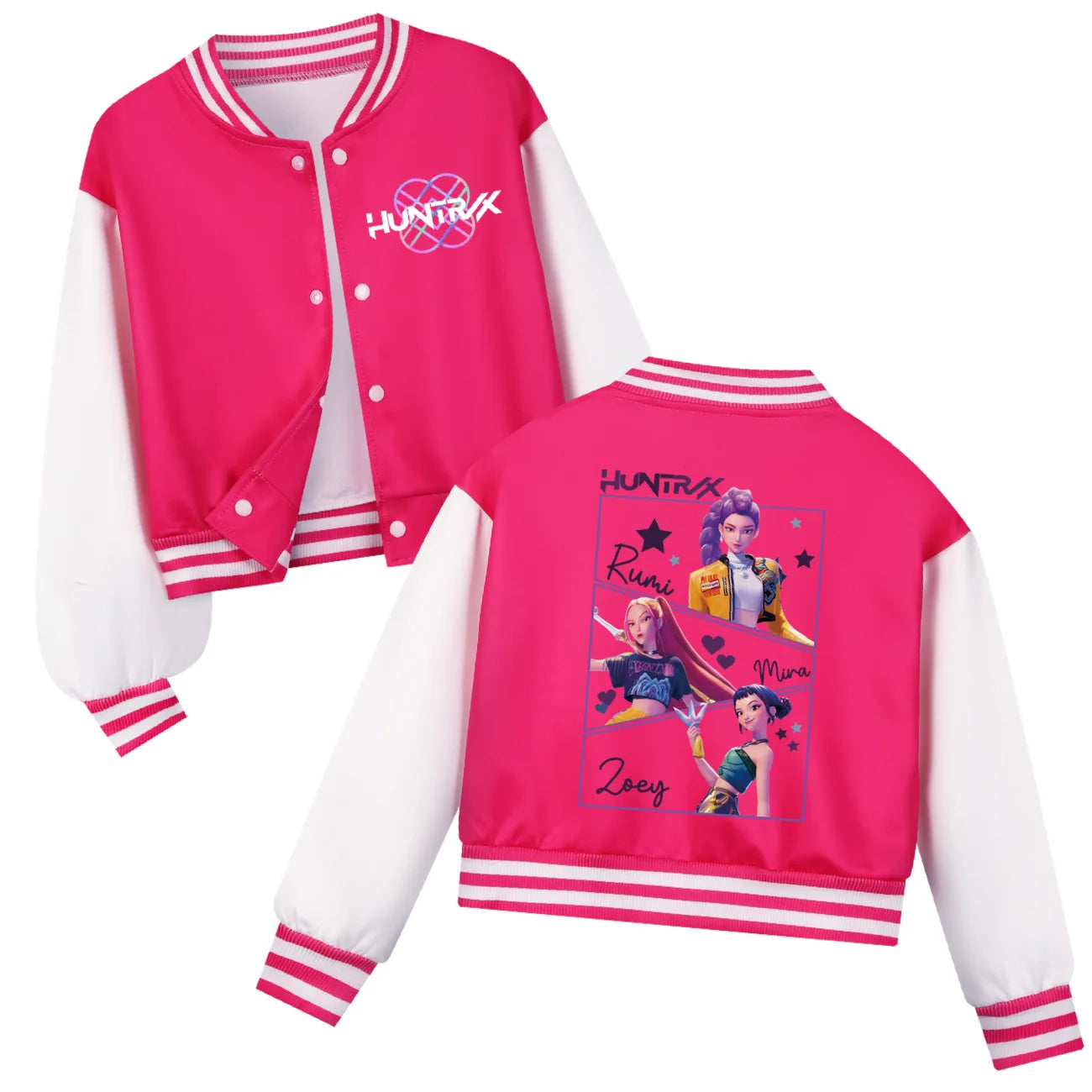 Tenue de baseball K-Pop pour enfants Huntrix, sweat-shirts à capuche décontractés printemps-automne, vêtements pour garçons et filles, déguisement pour bébés et enfants