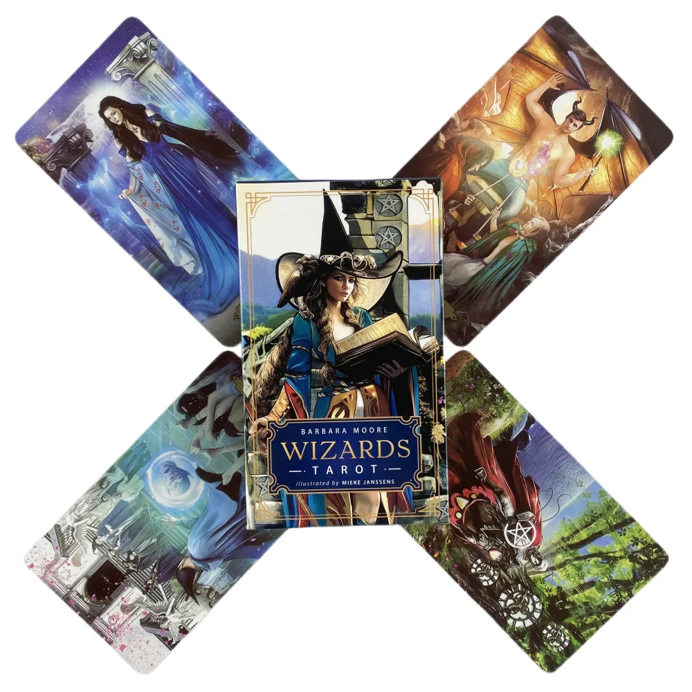 Cartes de Tarot des Sorciers - Un jeu de 78 cartes - Oracle - Édition Divinatoire Anglaise - Jeux de Plateau