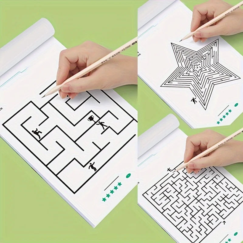 Children Maze Game Book Student Concentration Training Intellectual Development Educational Early Learning Toys Kids Gifts