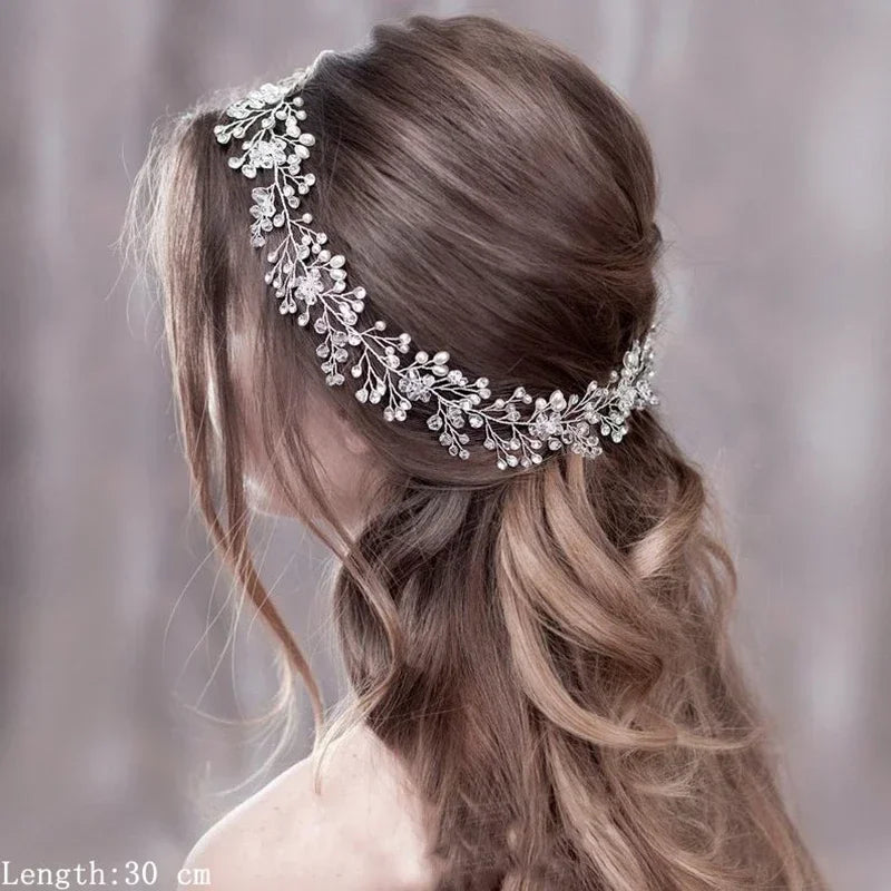 Bandeaux et diadèmes fleuris luxueux, accessoires de coiffure de mariage pour femmes, bijoux de cheveux de mariée, bandeau de mariée, coiffe, serre-tête de fête