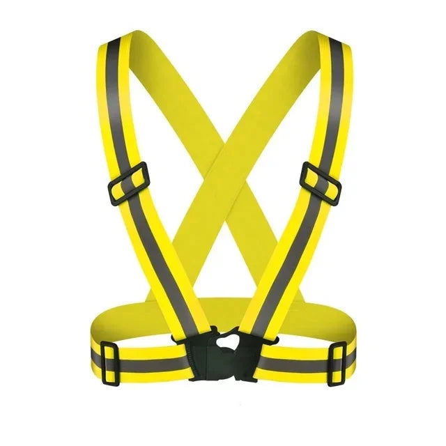 Vêtements de voiture pour la sécurité, gilet de sécurité routière jaune pour l'extérieur, pour la course, le cyclisme, le sport