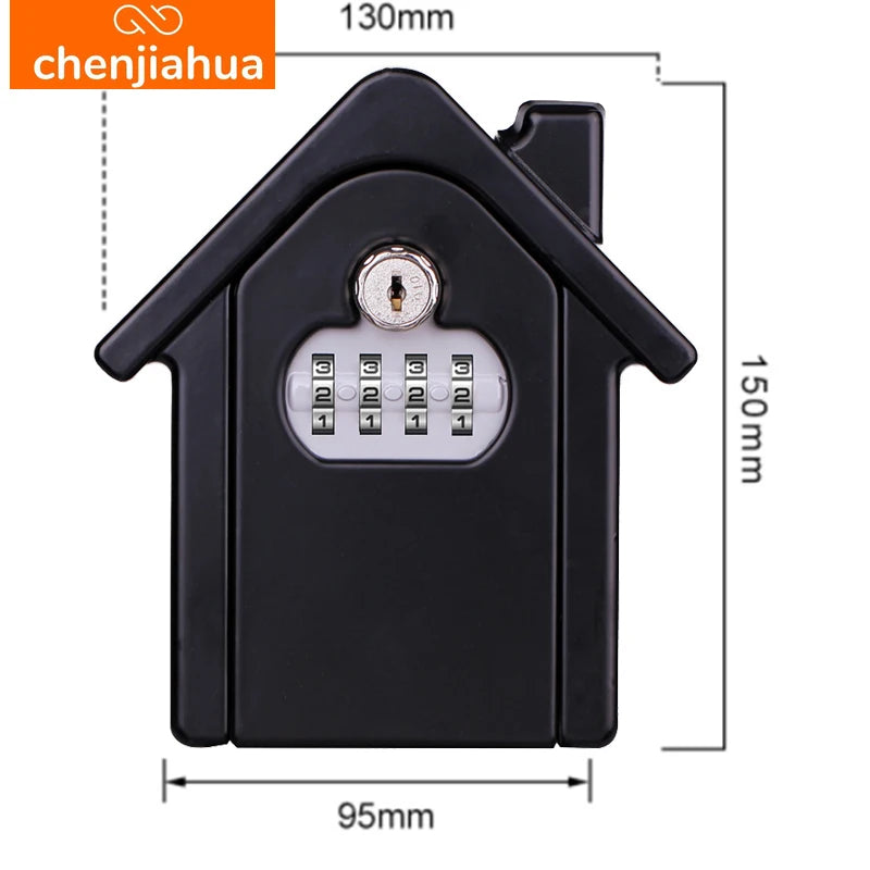 Boîte de rangement secrète pour clés murales, organisateur de combinaison de 4 chiffres, mot de passe, Code de sécurité, serrure sans clé, coffre-fort pour clés de maison