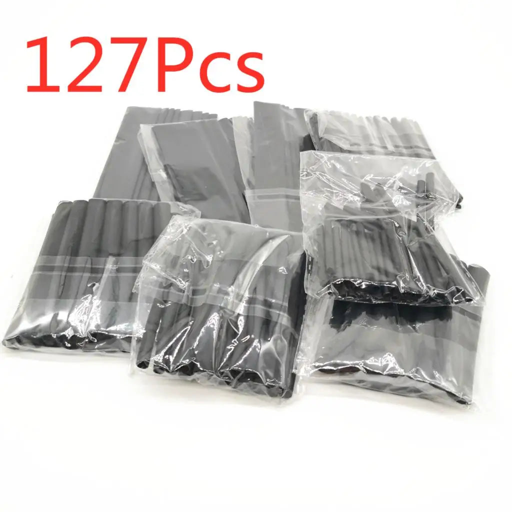Kit d'emballage thermo rétractable, 127 à 750 pièces, gaine thermo rétractable, pour câbles de connexion électrique, gaine d'isolation