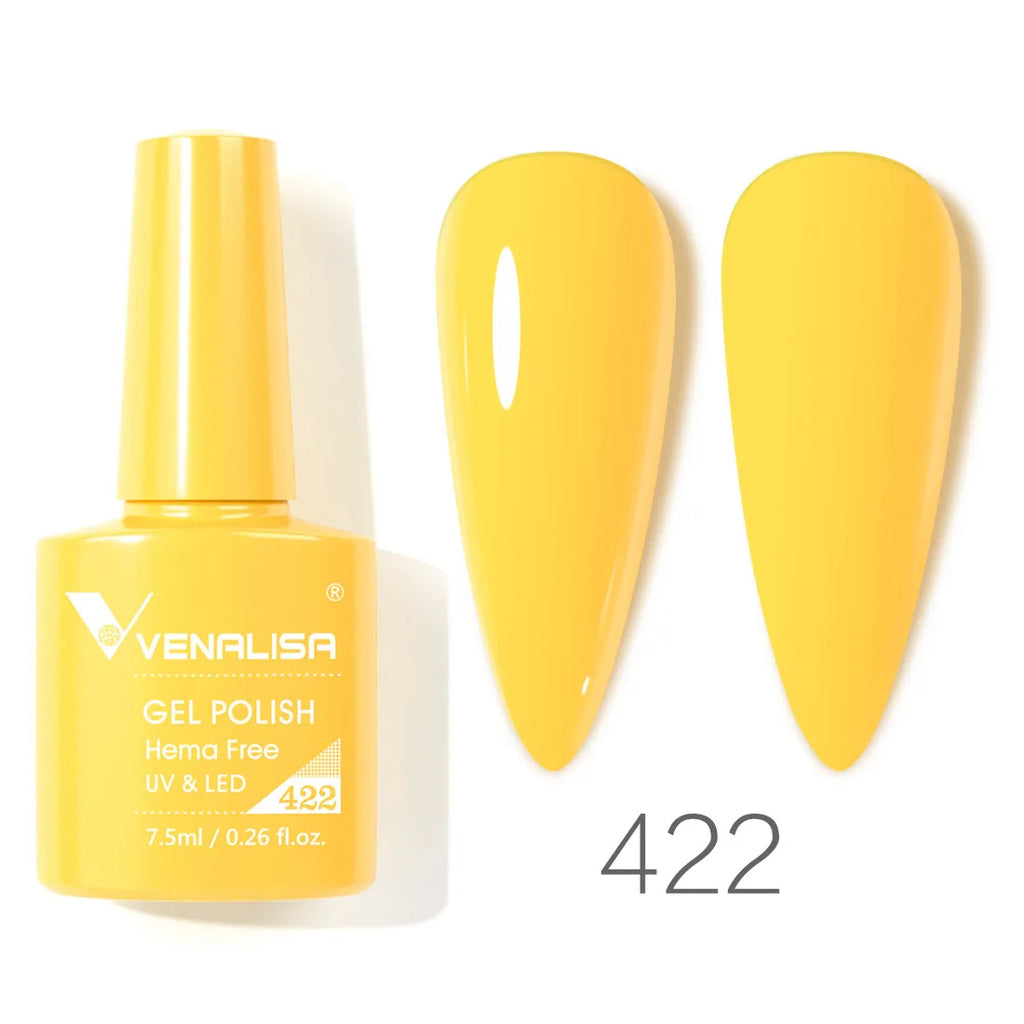 Vernis à ongles gel Venalisa 7,5 ml SANS HEMA, semi-permanent, UV/LED, couvrance totale, texture ultra-douce, manucure sublime