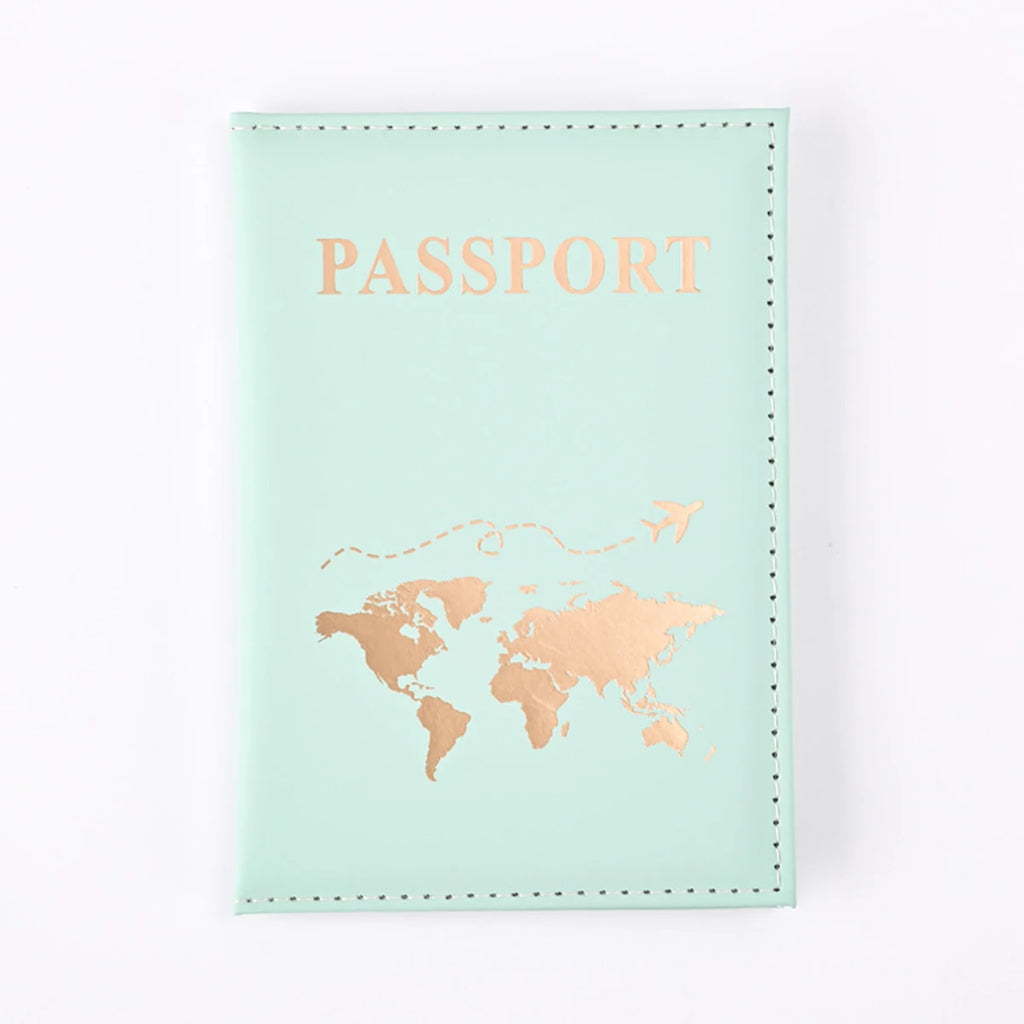 Slim Passport Holder Cove Map PU Passport Holder Travel Essential Cruise Must Have Passport Holders Portable for All Country