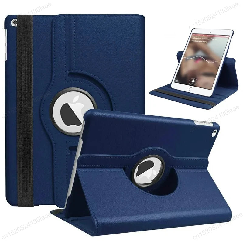 Étui pour iPad 9,7 pouces (5e et 6e générations), iPad Air 11 pouces (2e, 3e, 4e et 5e générations), étui avec support rotatif pour iPad 10,2 pouces (7e, 8e, 9e, 10e et 11e générations), iPad Pro 11