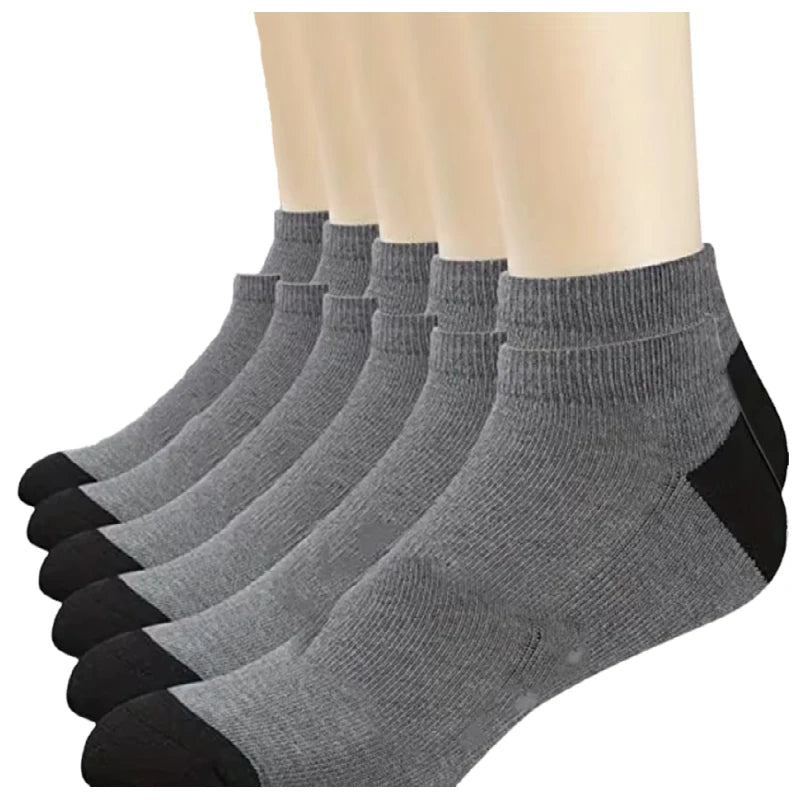 1 paire de chaussettes confortables et respirantes en coton pour hommes, chaussettes d'été pour hommes