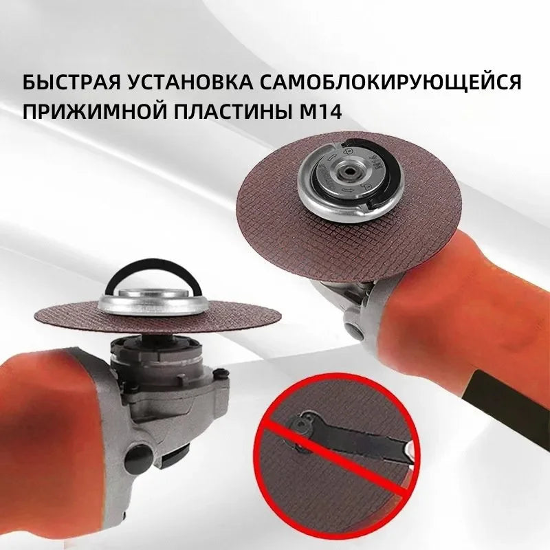 M14 Angle Grinder Quick Release Self-Locking Grinder Pressing Plate Flange Nut Power Chuck for Replacement/Fixing Cutting Discs