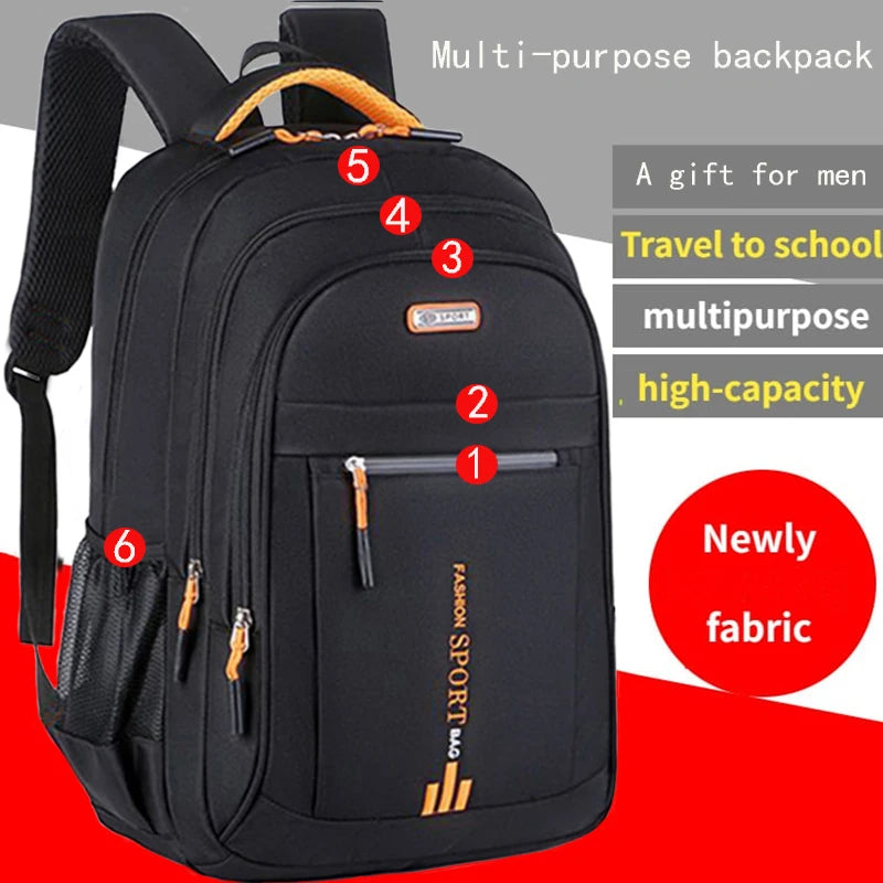 Printemps nouveau sac à dos mâle loisirs affaires voyage sac à dos grande capacité junior lycée sac femme ordinateur sac pour hommes