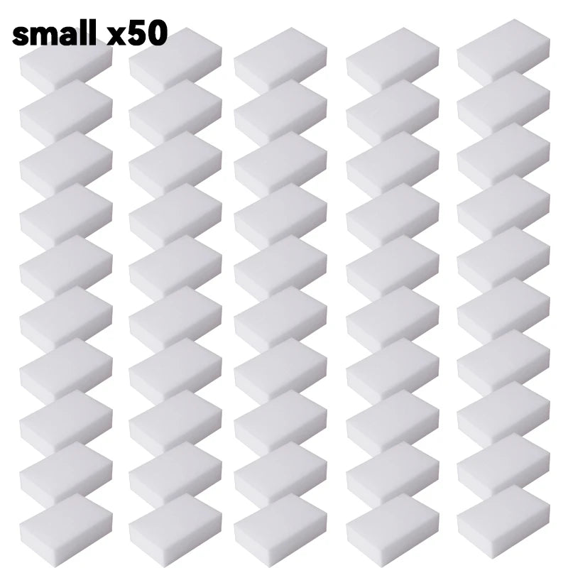 Lot de 5 ou 50 éponges magiques en mélamine, nettoyantes et ultra-absorbantes, pour la cuisine et la salle de bain, outils de nettoyage et produits ménagers