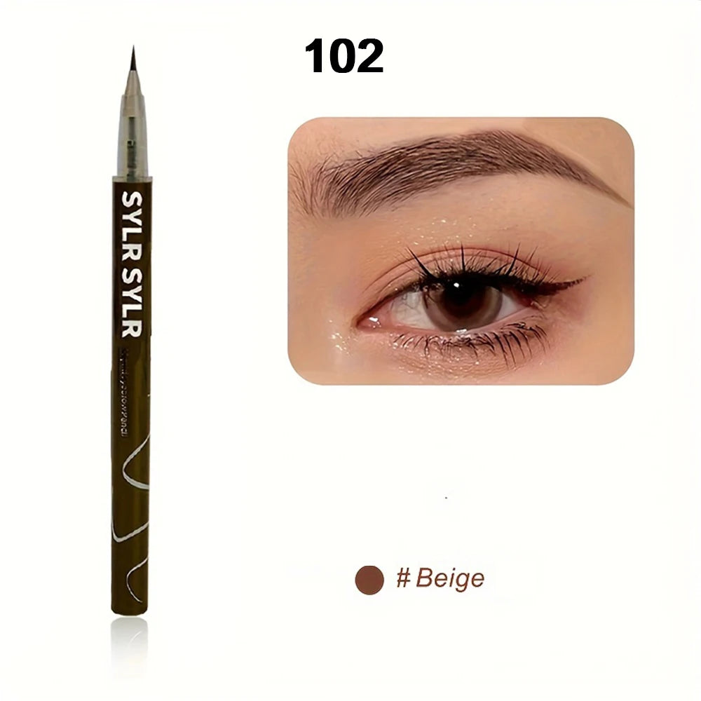 Stylo eyeliner gel fin – Texture lisse et waterproof, sans bavure, haute pigmentation, application facile, multicolore, maquillage des yeux longue tenue