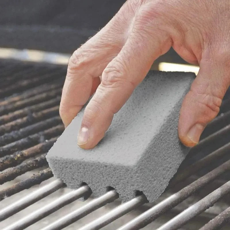Outils de nettoyage pour barbecue en brique, nettoyants naturels, support de barbecue en pierre ponce, outils pour barbecue de cuisine extérieure, outils pour barbecue et grilles de barbecue