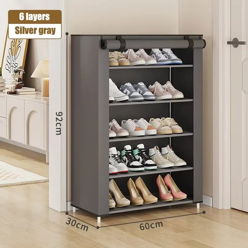 Meuble à chaussures minimaliste et économique, à plusieurs niveaux, pour salon ou entrée