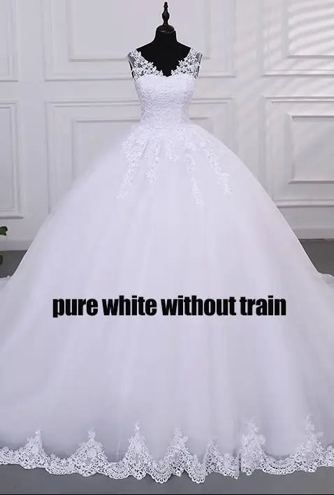 Robe de mariée Ashley Gloria Pure White, élégante robe de bal à col bateau, simple, Vestido De Noiva, grande taille, robe De Mariee