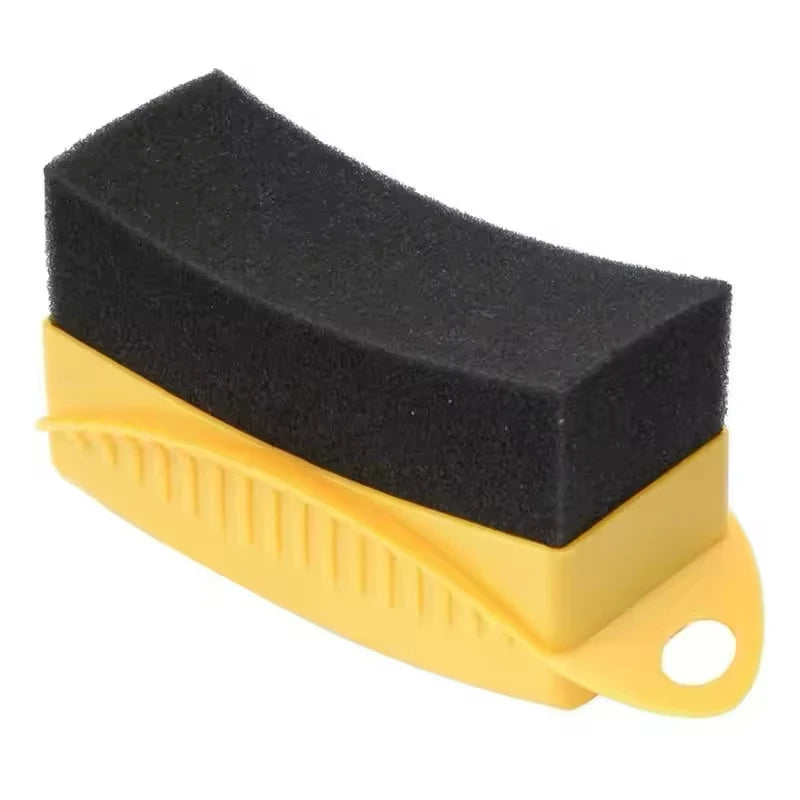 Éponge à cirer avec housse pour le polissage des jantes de voiture et de moto, le lavage et le nettoyage des pneus ABS, l'applicateur de produit pour le contour des pneus et le nettoyage de détail