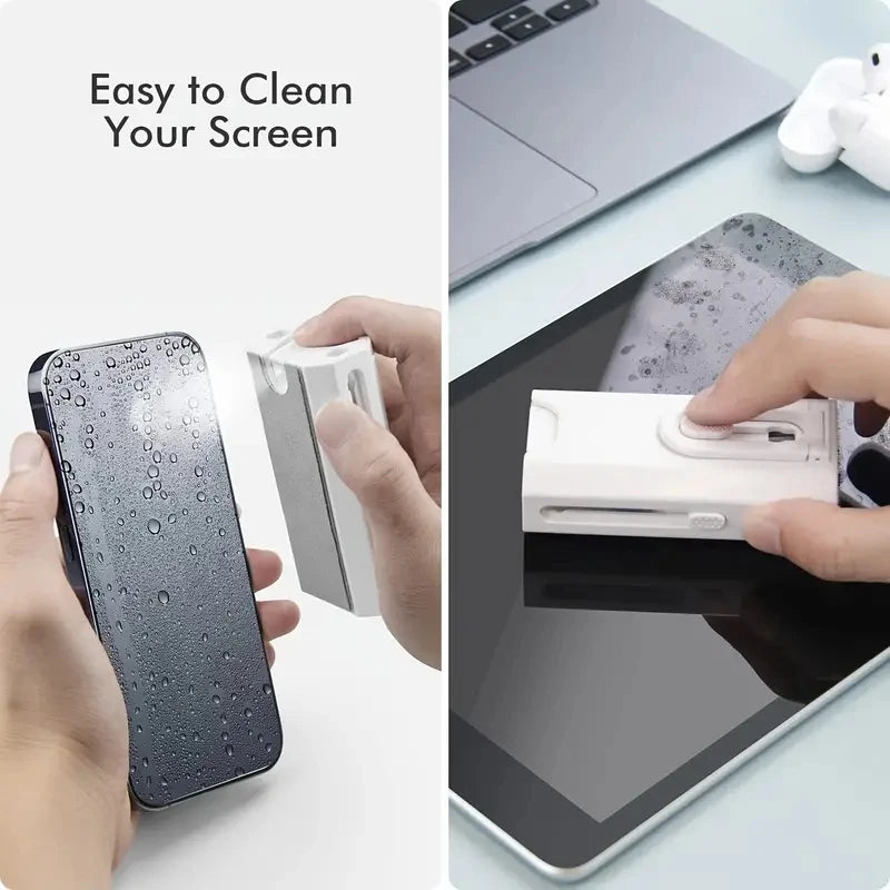 Kit de nettoyage 8 en 1 : brosse pour clavier d'ordinateur, stylo de nettoyage pour écouteurs, outils de nettoyage pour casque, tablette et téléphone, extracteur de touches