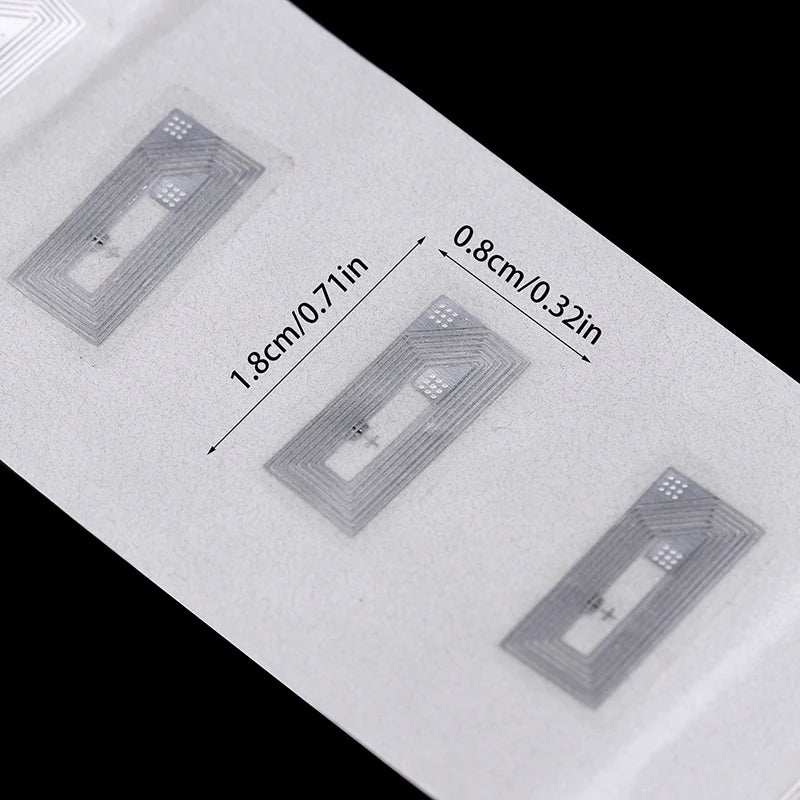 50 pièces de puces NFC Ntag213 Sticker Inlay humide 11x21MM 13,56 MHz Étiquette Anti-contrefaçon Étiquette électronique